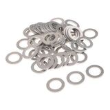 Maxbell 100pcs Oil Drain Plug Crush Washer Gaskets 14mm for Acura+16mm for