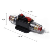 Maxbell 2X 12V Car Audio Fuse Holder 4-8 AWG Inline Circuit Breaker Protector 40/60A