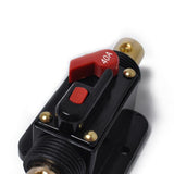 Maxbell 2X 12V Car Audio Fuse Holder 4-8 AWG Inline Circuit Breaker Protector 40/60A