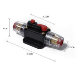 Maxbell 2X 12V Car Audio Fuse Holder 4-8 AWG Inline Circuit Breaker Protector 40/60A