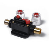 Maxbell 2x12V Car Audio AGU Fuse Holder 4-8 AWG Inline Circuit Breaker Protection 100A
