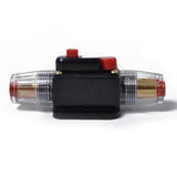 Maxbell 2x12V Car Audio AGU Fuse Holder 4-8 AWG Inline Circuit Breaker Protection 100A