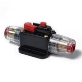 Maxbell 2x12V Car Audio AGU Fuse Holder 4-8 AWG Inline Circuit Breaker Protection 100A