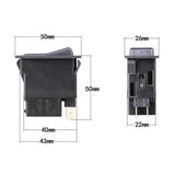 Maxbell 3xAutomobile Truck Car Vehicle Engineering Rocker Button Two Gear 3 Pin Switch