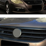 Maxbell 17 Pieces Front Bumper Hood Mesh Grille Carbon Fiber Stickers for VW CC