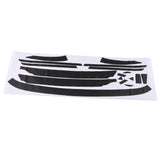 Maxbell 17 Pieces Front Bumper Hood Mesh Grille Carbon Fiber Stickers for VW CC