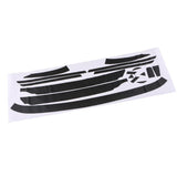 Maxbell 17 Pieces Front Bumper Hood Mesh Grille Carbon Fiber Stickers for VW CC