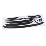 Maxbell 17 Pieces Front Bumper Hood Mesh Grille Carbon Fiber Stickers for VW CC