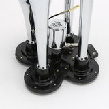 Maxbell 12V/24V Car Van SUV Boat Motorcycle 4-Trumpet Train Air Horn Kit 150db Loud