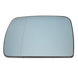 2 PC Left+Right Heated Wing Mirror Glass+2 Line Mirror Stickers for  X5