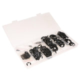 Maxbell 300Pieces E-Clip Assortment Set C-Clip Circlip Retaining Ring Fastener Kits