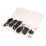 Maxbell 300Pieces E-Clip Assortment Set C-Clip Circlip Retaining Ring Fastener Kits