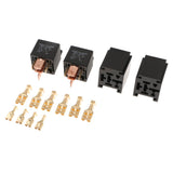 Maxbell 2 Pieces JD2912 Automotive Car 12V 80A 5 Pin SPDT Starter Relay for Sockets