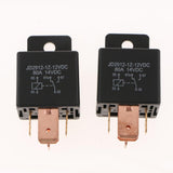 Maxbell 2 Pieces JD2912 Automotive Car 12V 80A 5 Pin SPDT Starter Relay for Sockets