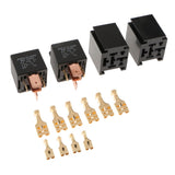 Maxbell 2 Pieces JD2912 Automotive Car 12V 80A 5 Pin SPDT Starter Relay for Sockets
