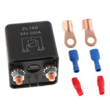 Maxbell ZL180 Car Truck Motor Starter Heavy Duty Split Charge 4 Pin Relay 200A 24V