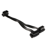 Maxbell OBDII OBD2 16 Pin Y Splitter Male to Dual Female Extension Cable Adapter
