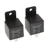 2Pcs Car Motor Automotive DC 12V 40A 40 AMP SPST Relay 4 Pin 4P Heavy Duty