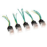 Maxbell 5Pcs Car Relay And Socket Waterproof 80A AMP 5-Pin SPDT 5 Wire 18/16AWG 24V - Aladdin Shoppers