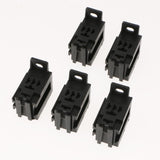 Maxbell Set of 5 Automotive 5Pin Relay Socket Connector & Terminals 40Amp 12V