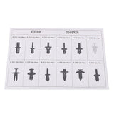 Maxbell 350Piece Clasp General Auto Body Plastic Clip Push Rivet Buckle one Set - Aladdin Shoppers