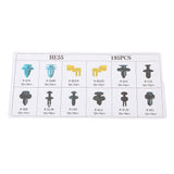 Maxbell Maxbell 195 Pieces Car Push Pin Rivet Fasteners Clips Mixed for BMW Honda GM jeep SUZUKI
