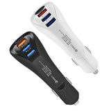 Maxbell 2x3 Port USB Car Fast Charger Rapid Car Power Universal Adapter QC3.0 White