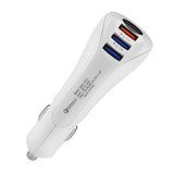 Maxbell 2x3 Port USB Car Fast Charger Rapid Car Power Universal Adapter QC3.0 White