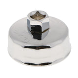 Maxbell 901 Sliver Oil Filter Remover Cap Oil Grid Wrench 14 Flutes For Car 70x55mm