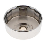 Maxbell 901 Sliver Oil Filter Remover Cap Oil Grid Wrench 14 Flutes For Car 70x55mm