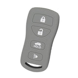 Maxbell Car Key Fob Protector Case Cover 4 Buttons Key Shell for   Gray
