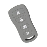 Maxbell Car Key Fob Protector Case Cover 4 Buttons Key Shell for   Gray