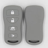 Maxbell Car Key Fob Protector Case Cover 4 Buttons Key Shell for   Gray