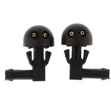 Maxbell 2X Plastic Car Front Dual Holes Windshield Washer Wiper Water Spray Nozzle - Aladdin Shoppers