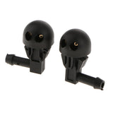 Maxbell 2X Plastic Car Front Dual Holes Windshield Washer Wiper Water Spray Nozzle - Aladdin Shoppers