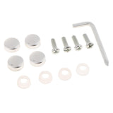 Maxbell 2Pcs 12"x6" License Plate Frame w/8X Rhinestone Screws Caps Kit