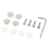 Maxbell 2Pcs 12"x6" License Plate Frame w/8X Rhinestone Screws Caps Kit