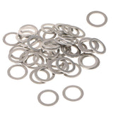 Maxbell 2x50Pcs M14 Aluminum Alloy Oil Drain Plug Crush Washers Gaskets for Hyundai