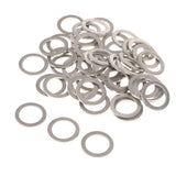 Maxbell 2x50Pcs M14 Aluminum Alloy Oil Drain Plug Crush Washers Gaskets for Hyundai