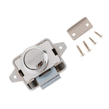 Maxbell Push Button Latch Catch Lock For RV Boat Drawer Cupboard Cabinet Door Sliver - Aladdin Shoppers