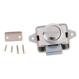 Maxbell Push Button Latch Catch Lock For RV Boat Drawer Cupboard Cabinet Door Sliver - Aladdin Shoppers