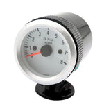 Maxbell Tachometer With Stand Heat Shrink Tubing Blue LED Display For 12V Petrol Car