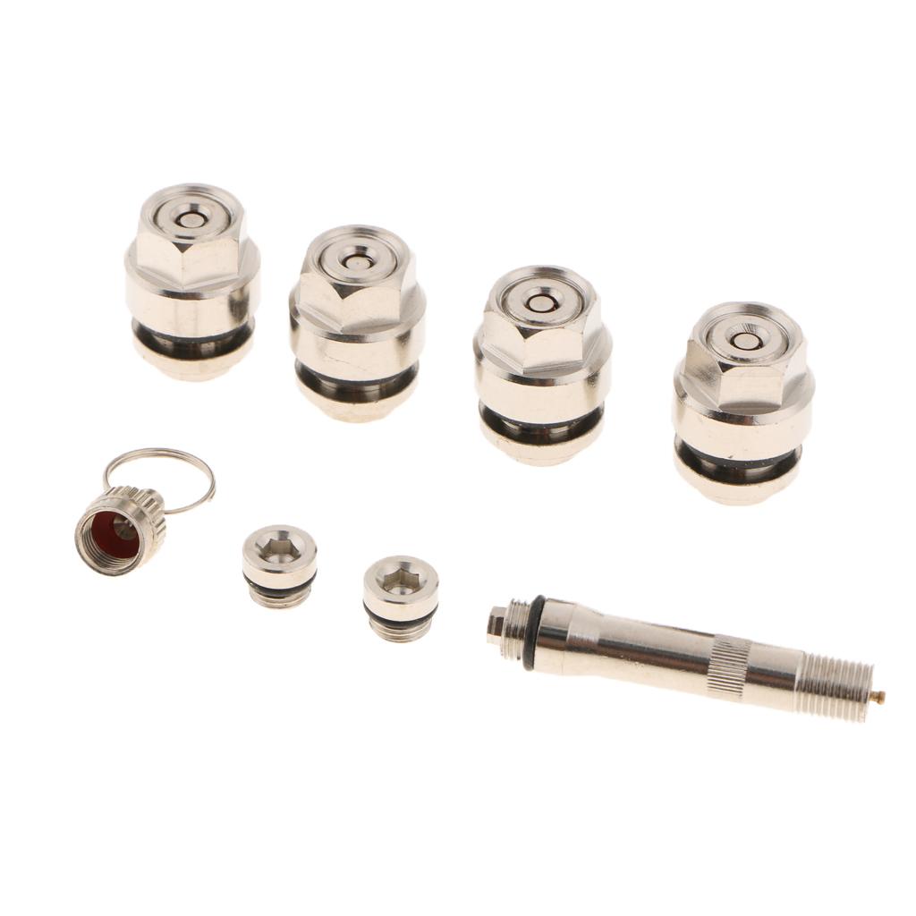 Maxbell Maxbell 7Pcs Invisible Metal Bolt Flush Mount Valve Stems Hole For Car Wheels Tire
