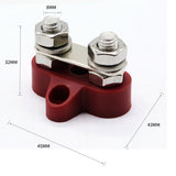 Maxbell Maxbell Car Boat 48V Red Terminal Studs Heavy-Duty With Screw Wires Connected (M8)
