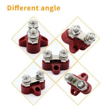 Maxbell Maxbell Car Boat 48V Red Terminal Studs Heavy-Duty With Screw Wires Connected (M8)
