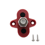 Maxbell 2xBoat DC48V Heavy Duty Single Terminal Stud M8 Power Distribution Block Red