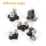 Maxbell Boat DC48V Heavy Duty Double Terminal Stud M8 Power Distribution Block Black - Aladdin Shoppers