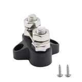 Maxbell Boat DC48V Heavy Duty Double Terminal Stud M8 Power Distribution Block Black - Aladdin Shoppers