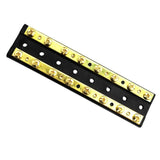 Maxbell 8 Circuit Junction Block,32V DC 60A Dual Brass Bus Bar with Sixteen 8-32 Screw Terminals - Aladdin Shoppers