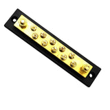 Maxbell Large Current DC 48V Brass Bus Bar with 10 Screws for Truck Cars Yachts Ship - Aladdin Shoppers